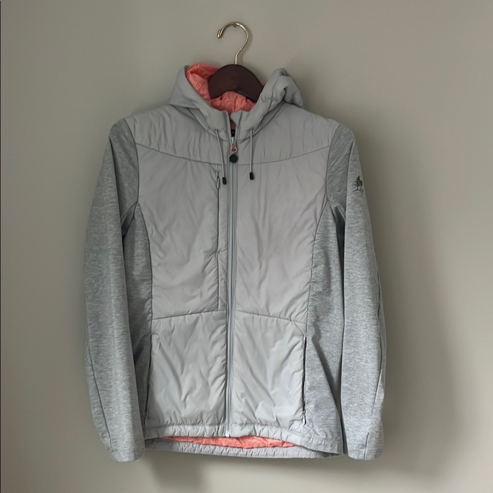 Sun Mountain Gray & Orange Puffer Jacket